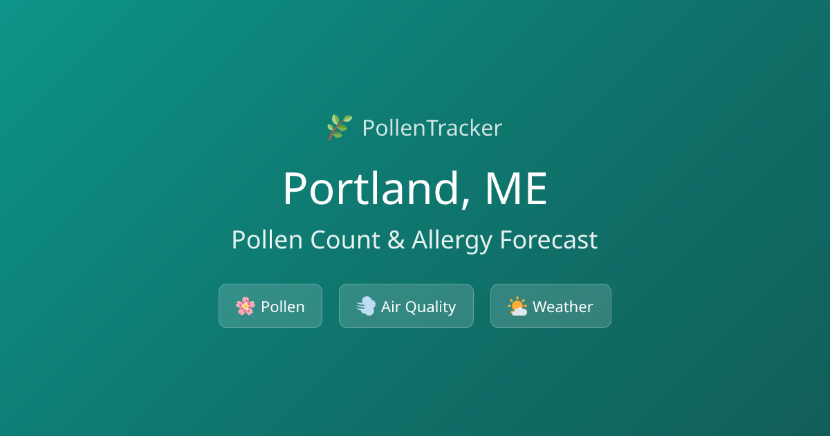 Portland Pollen Count & Allergy Forecast Today | PollenTracker