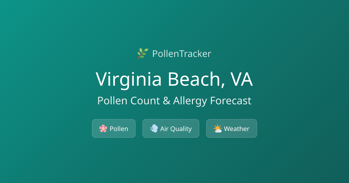 Virginia Beach Pollen Count & Allergy Forecast Today | PollenTracker